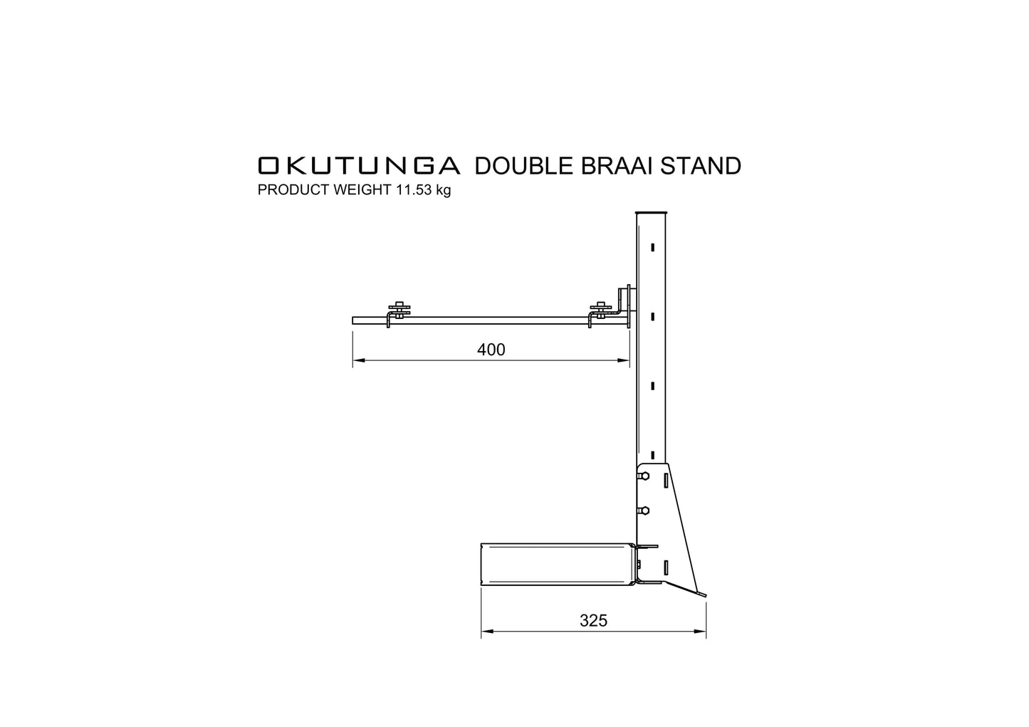 Okutunga Double Braai Stand