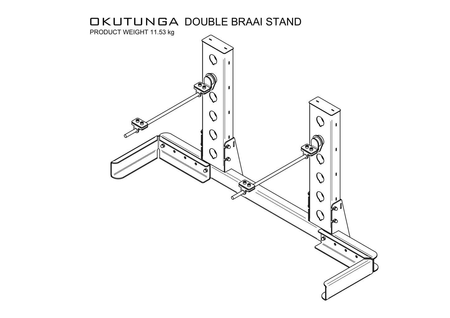 Okutunga Double Braai Stand