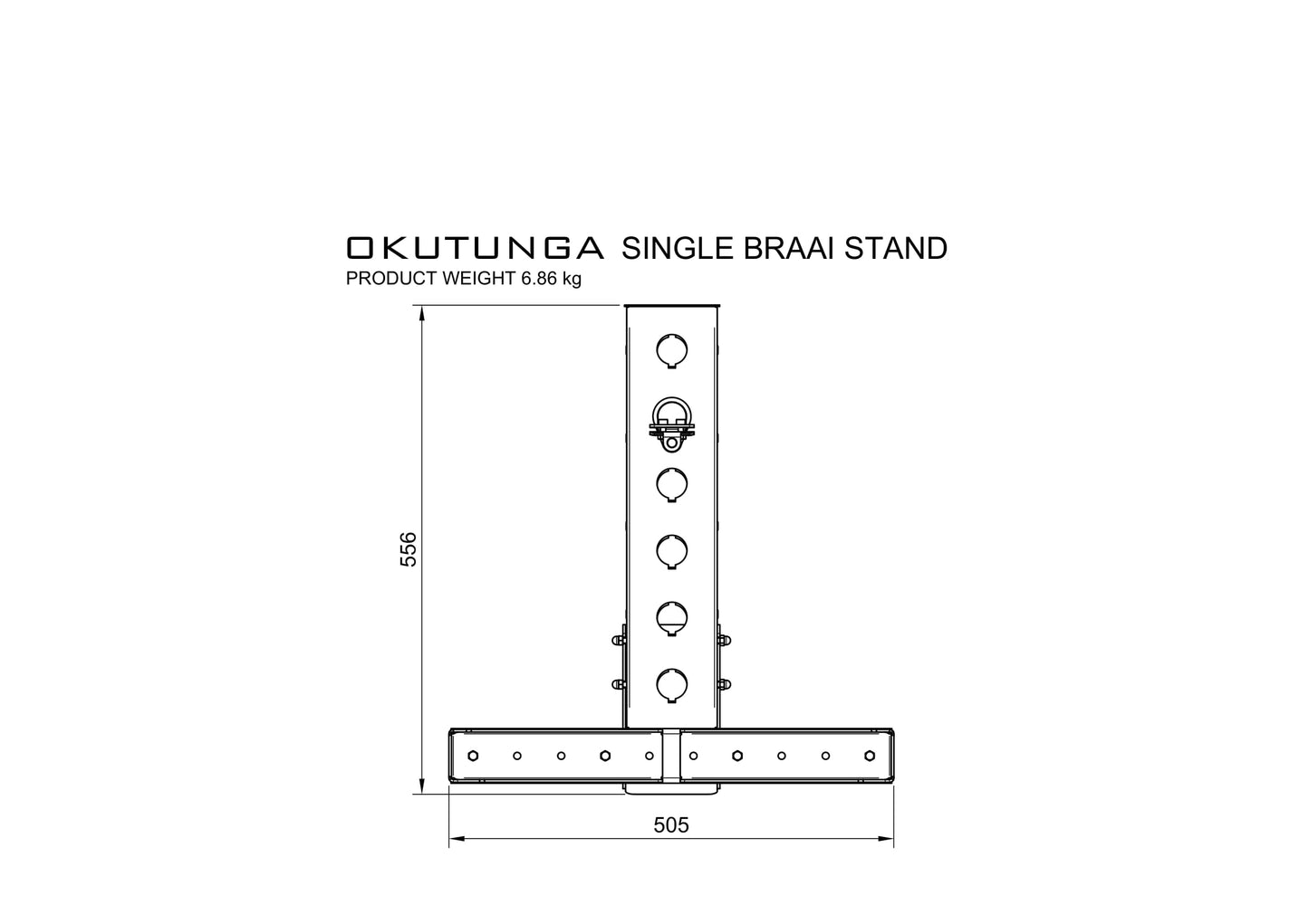 Okutunga Single Braai Stand