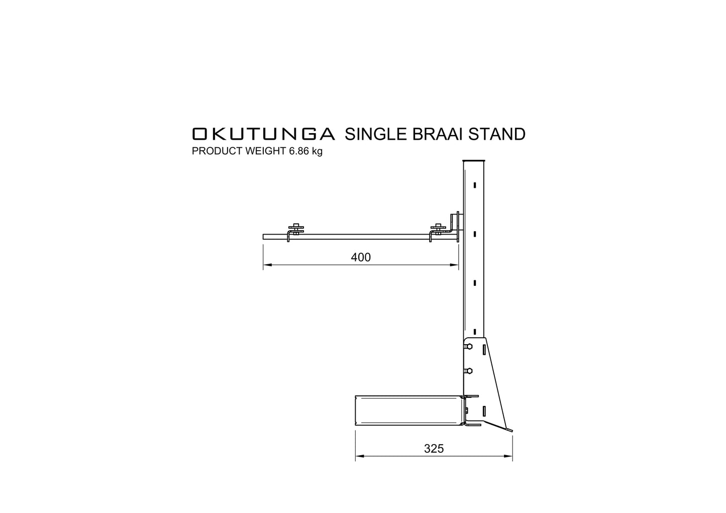 Okutunga Single Braai Stand