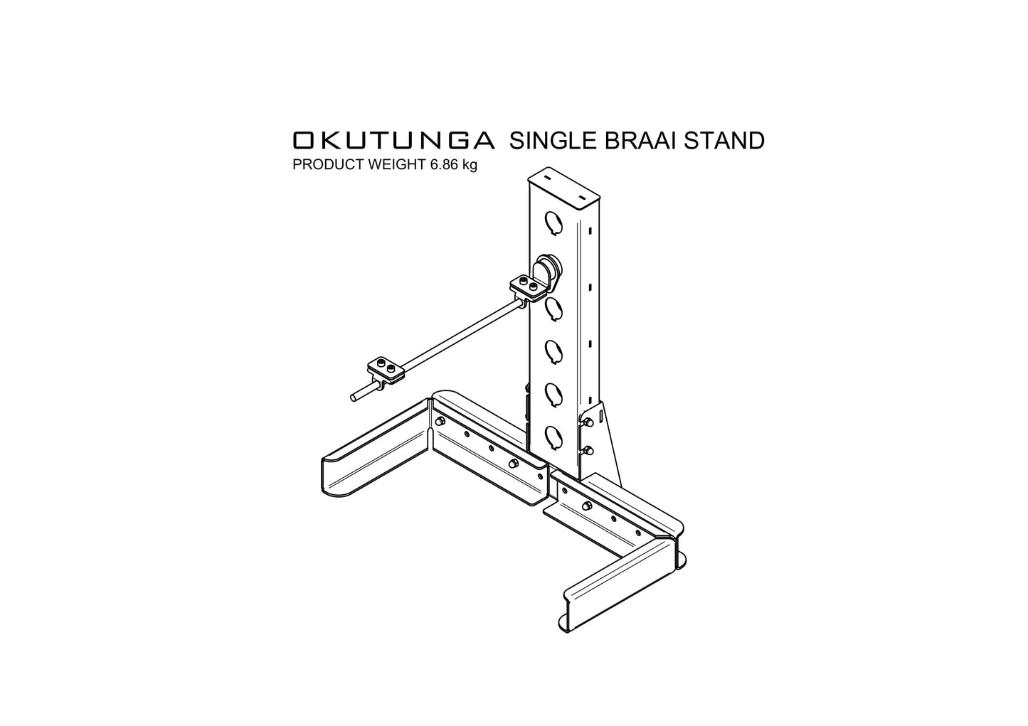 Okutunga Single Braai Stand